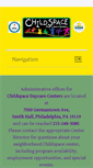 Mobile Screenshot of childspacedaycarecenters.org