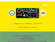 Tablet Screenshot of childspacedaycarecenters.org